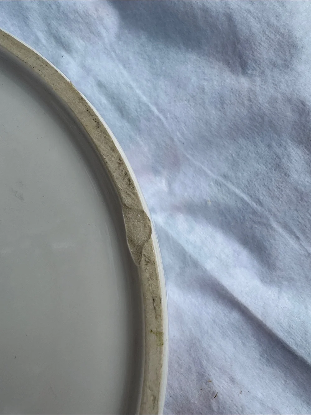 Ceramic White Pet Bowl with Light Blue Lettering - Home Art